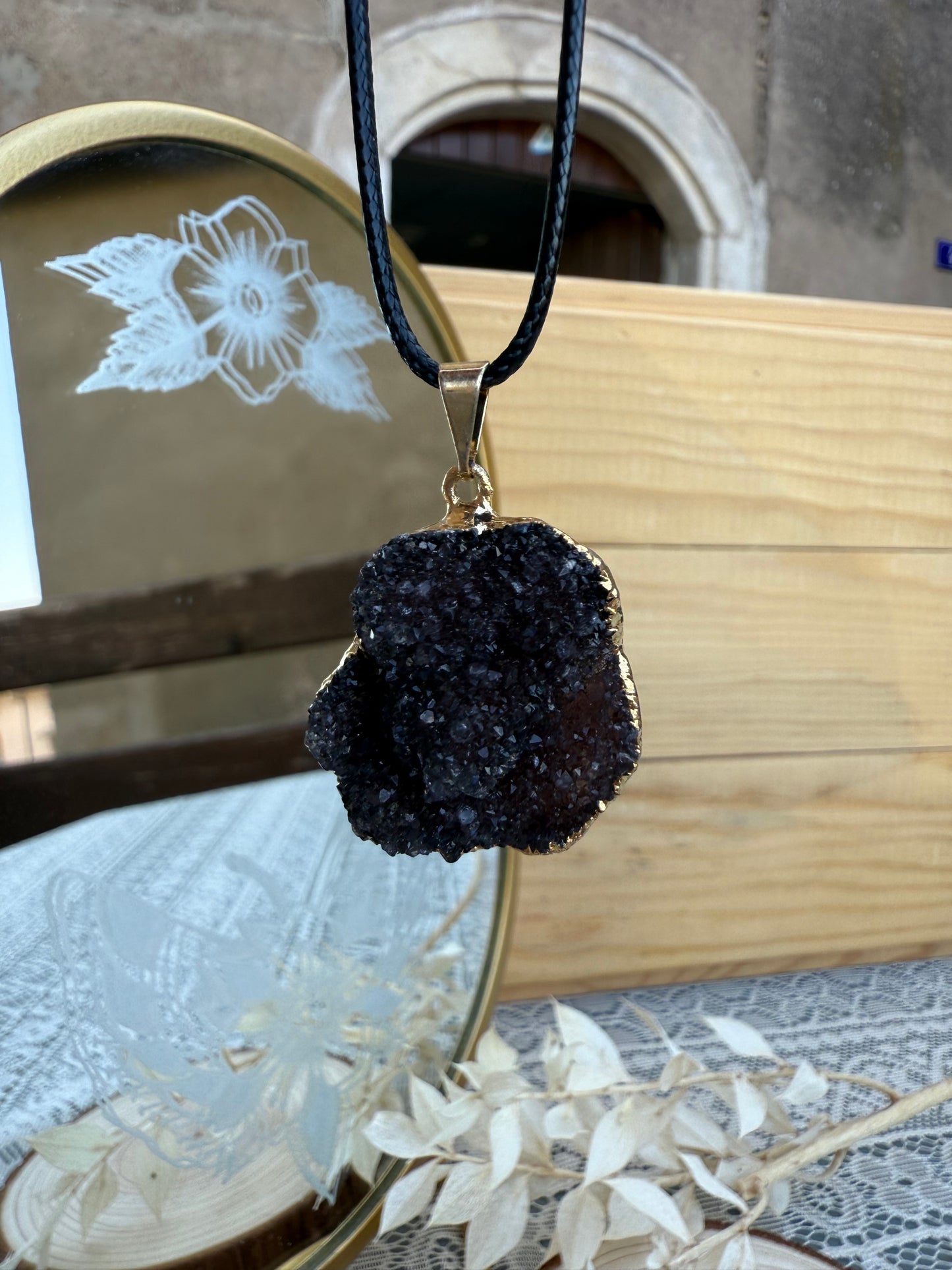 Pendentif en Améthyste brute - Pièce unique