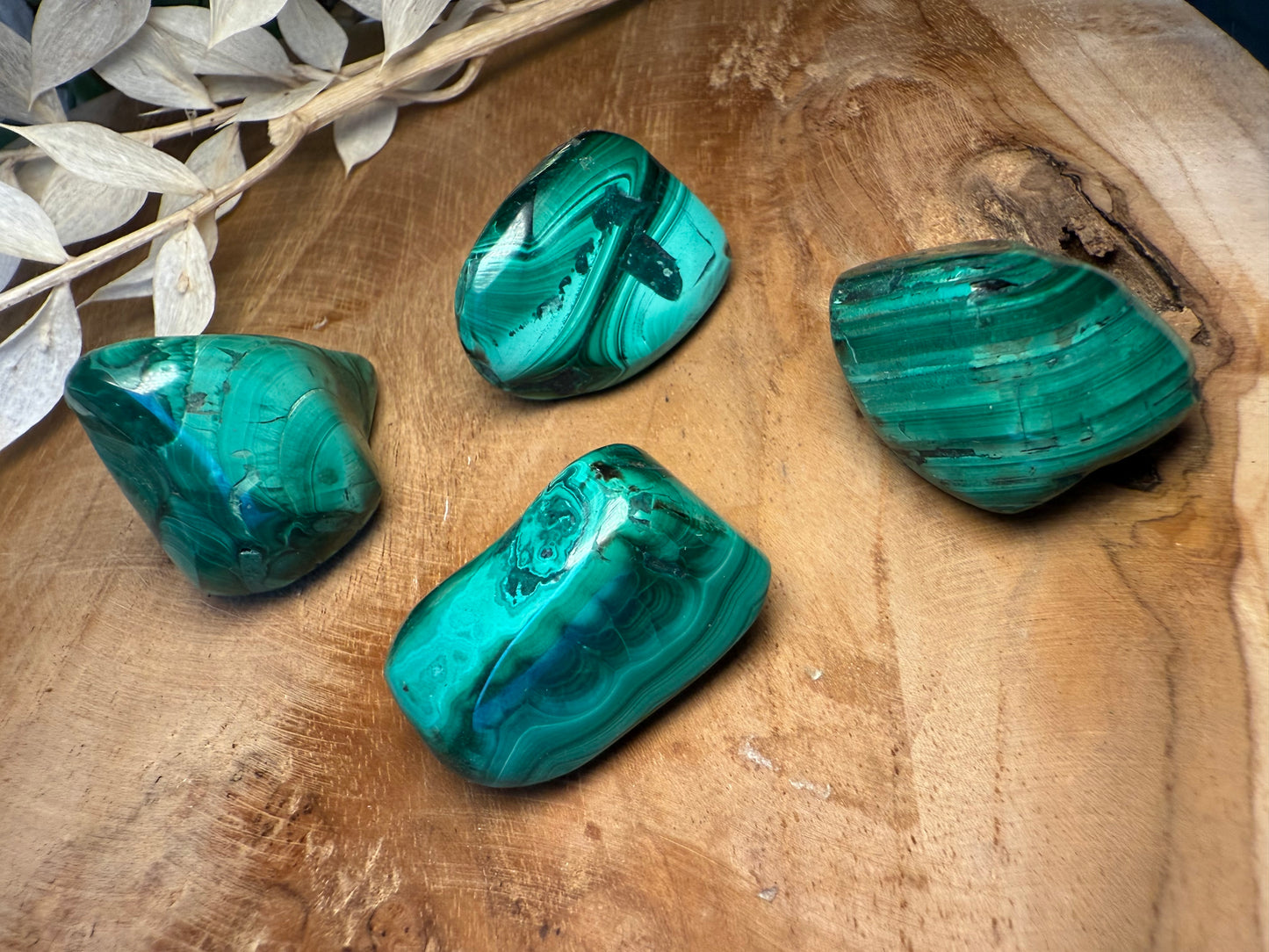 Malachite - Pierre roulée (à l'unité)