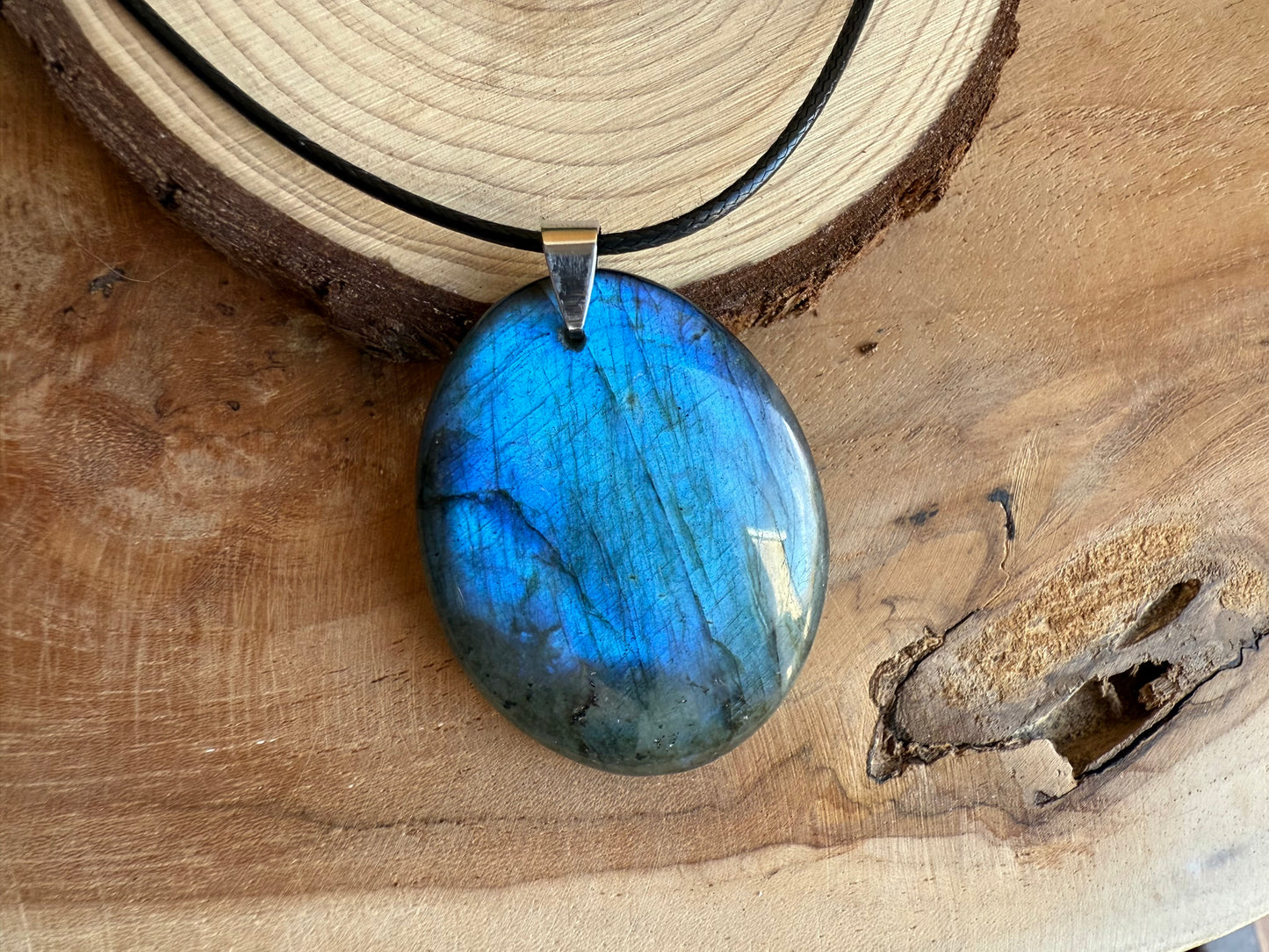 Pendentif en Labradorite bleue - Pièce unique
