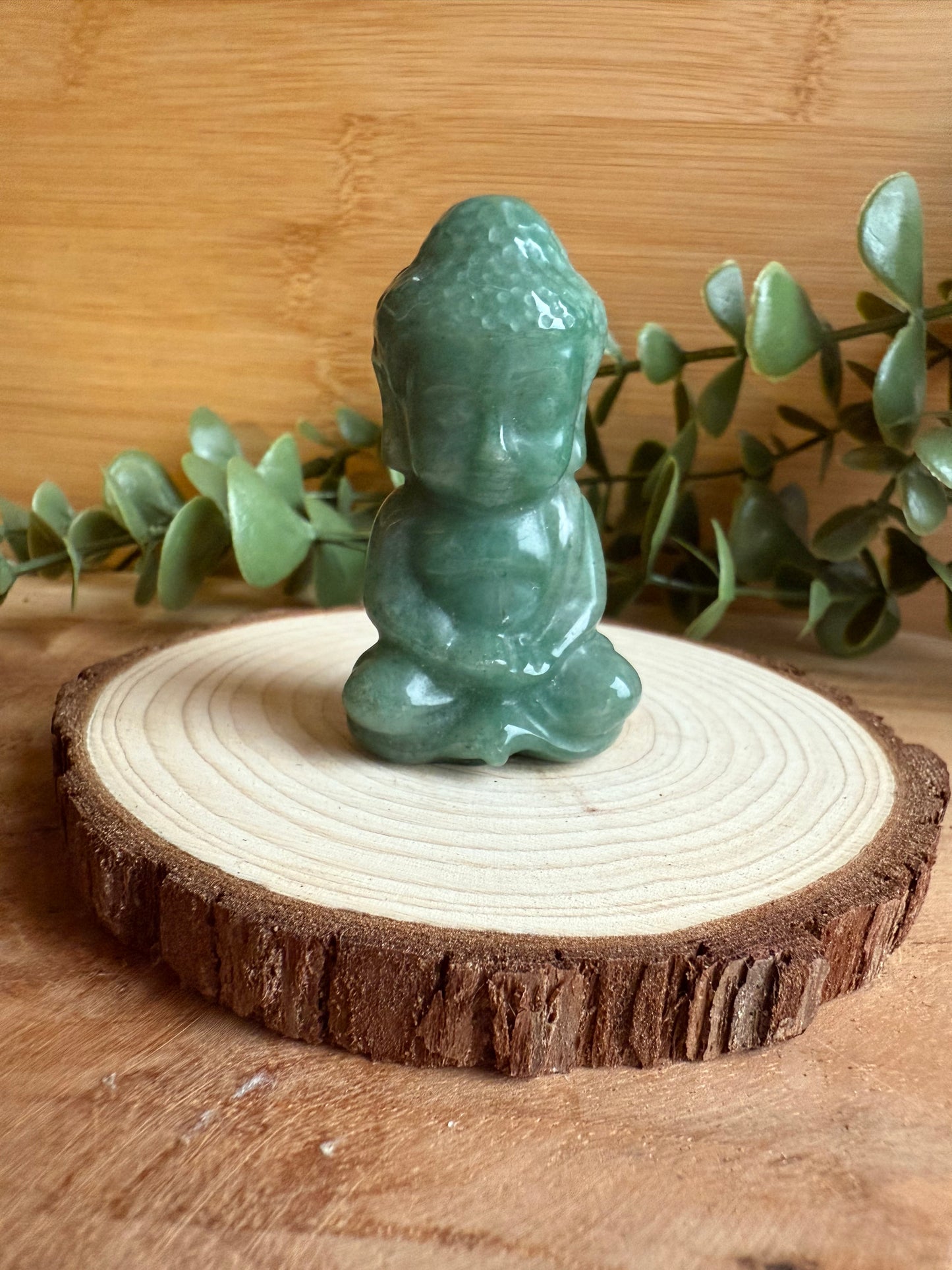 Bouddha en Aventurine verte