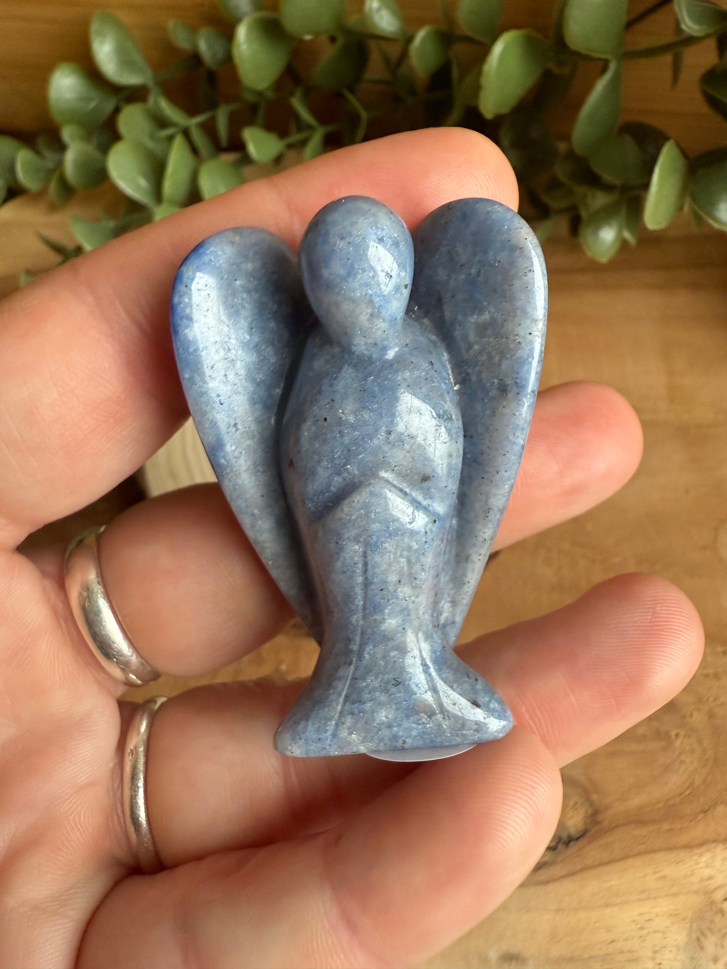 Anges en Aventurine Bleue