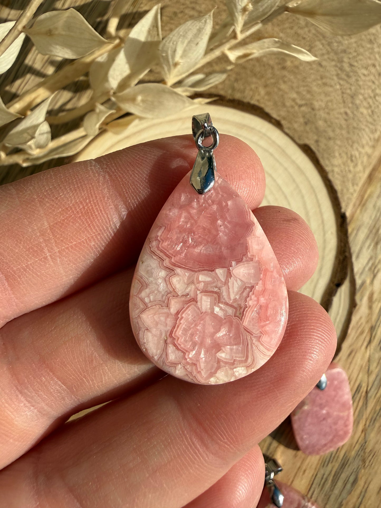 Pendentif en Rhodochrosite - Pièce unique