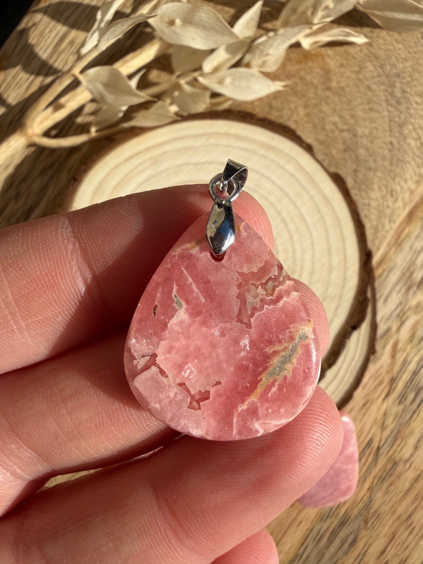 Pendentif en Rhodochrosite - Pièce unique