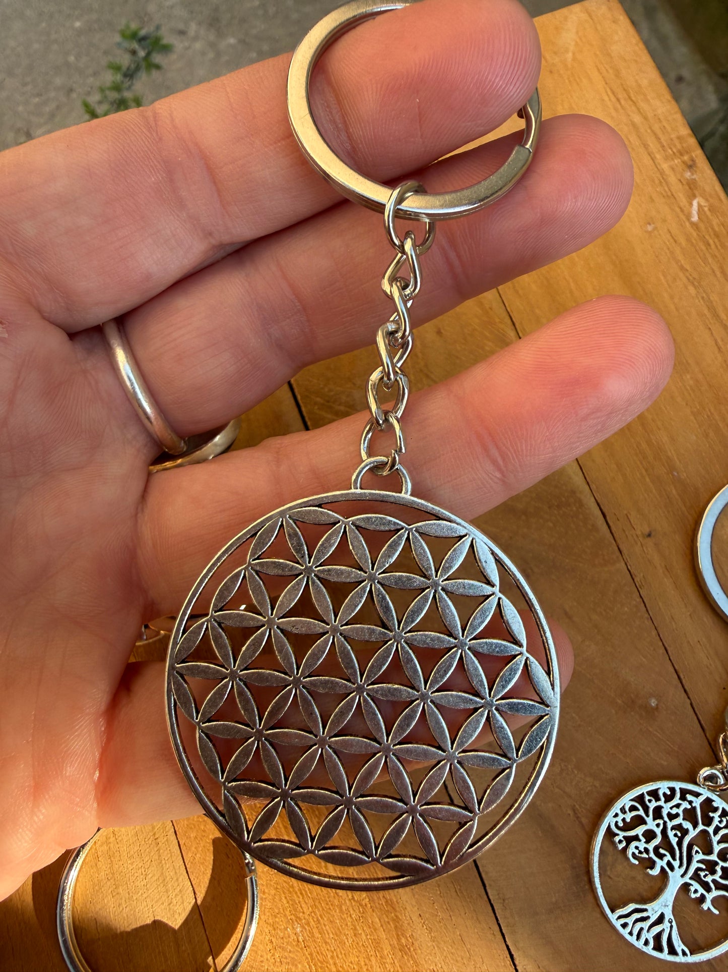 Porte-clefs - Fleur de vie