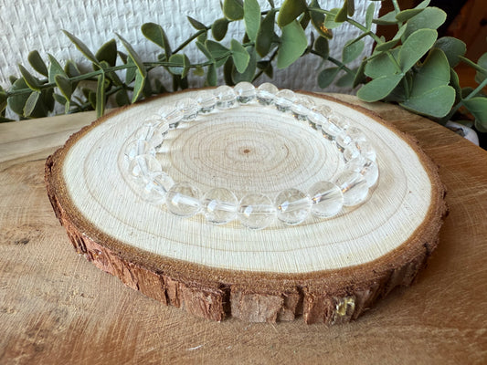 Bracelet CRISTAL DE ROCHE - perles de 8mm