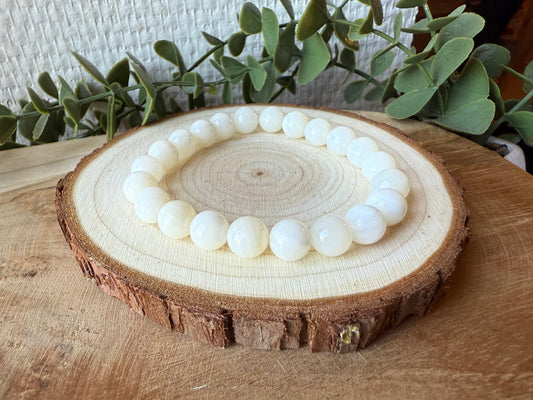Bracelet PIERRE DE LUNE 🌙 - perles de 8mm