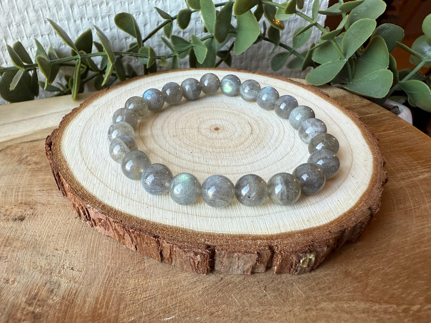Bracelet LABRADORITE - perles de 8mm