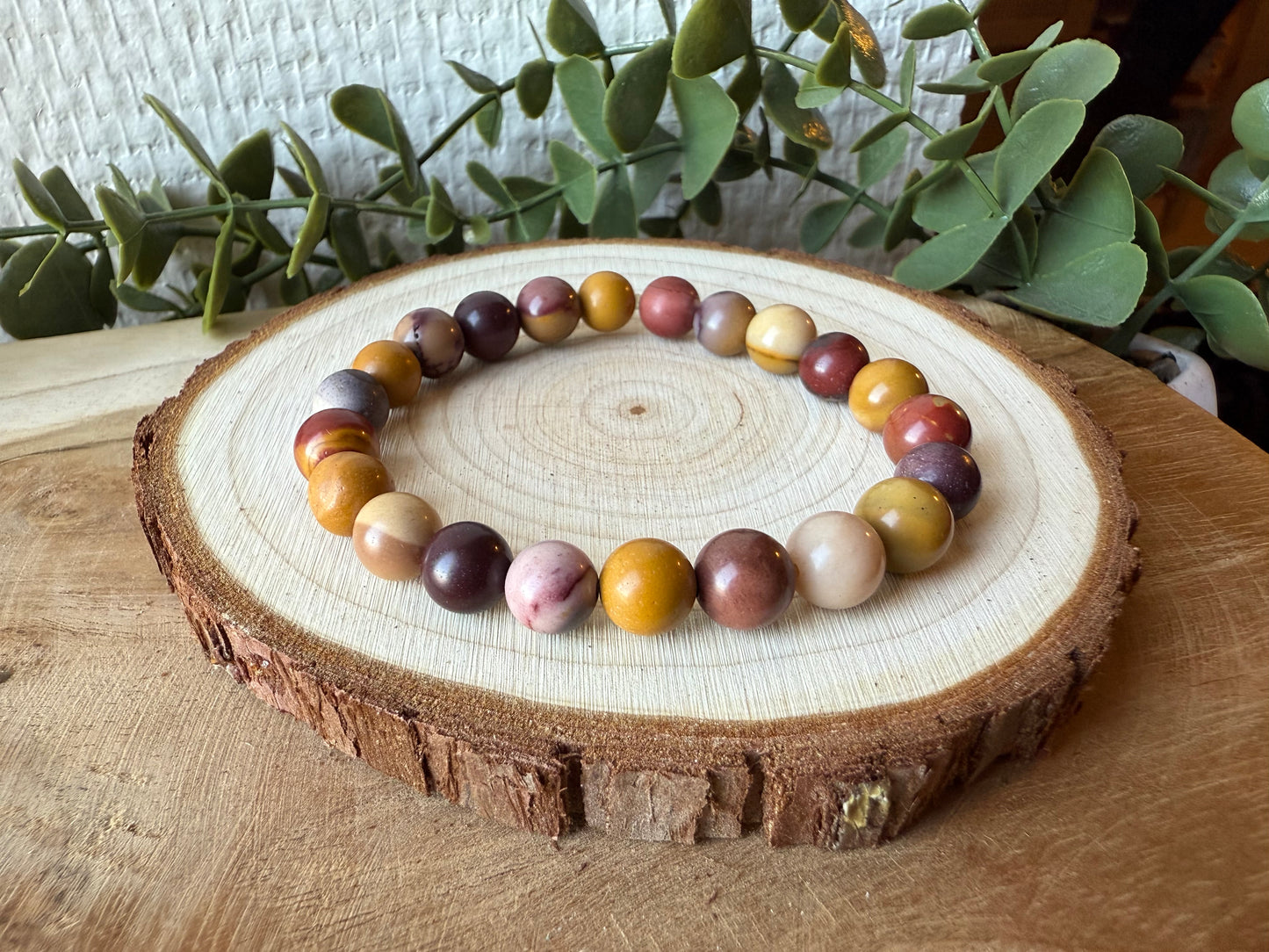 Bracelet JASPE MOOKAITE - perles de 8mm