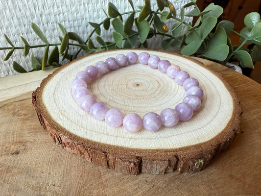 Bracelet LEPIDOLITE - perles de 8mm