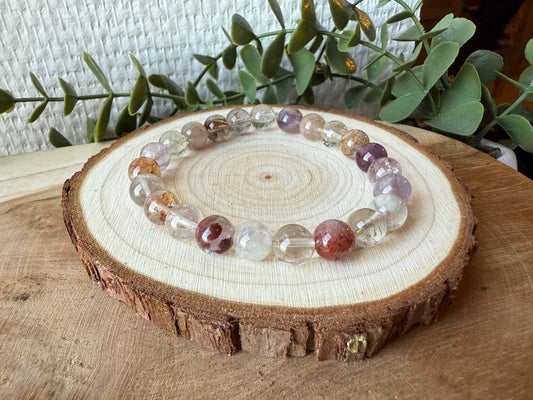 Bracelet CACOXENITE - perles de 8mm