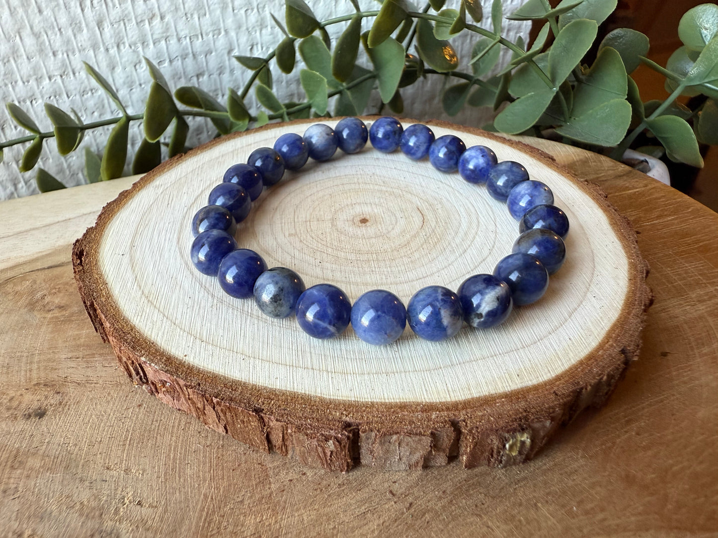 Bracelet SODALITE - perles de 8mm
