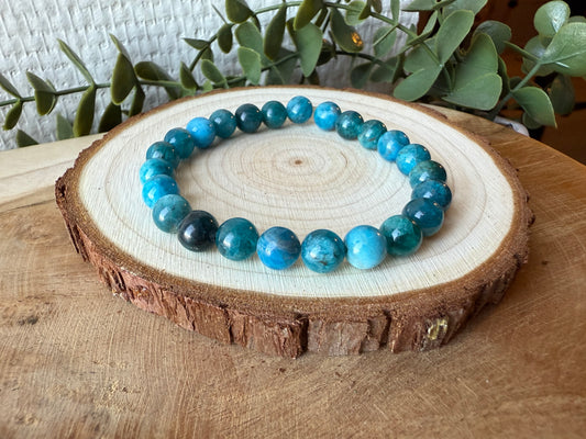 Bracelet APATITE - perles de 8mm