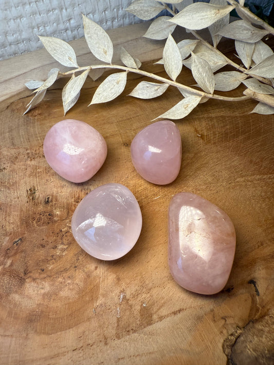 Quartz rose - Pierre roulée (à l'unité)