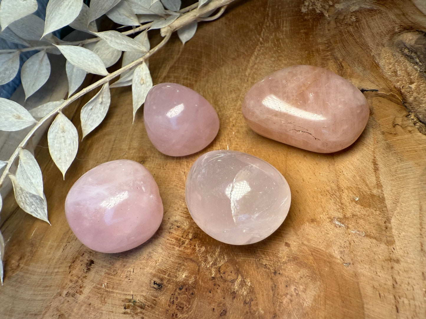Quartz rose - Pierre roulée (à l'unité)