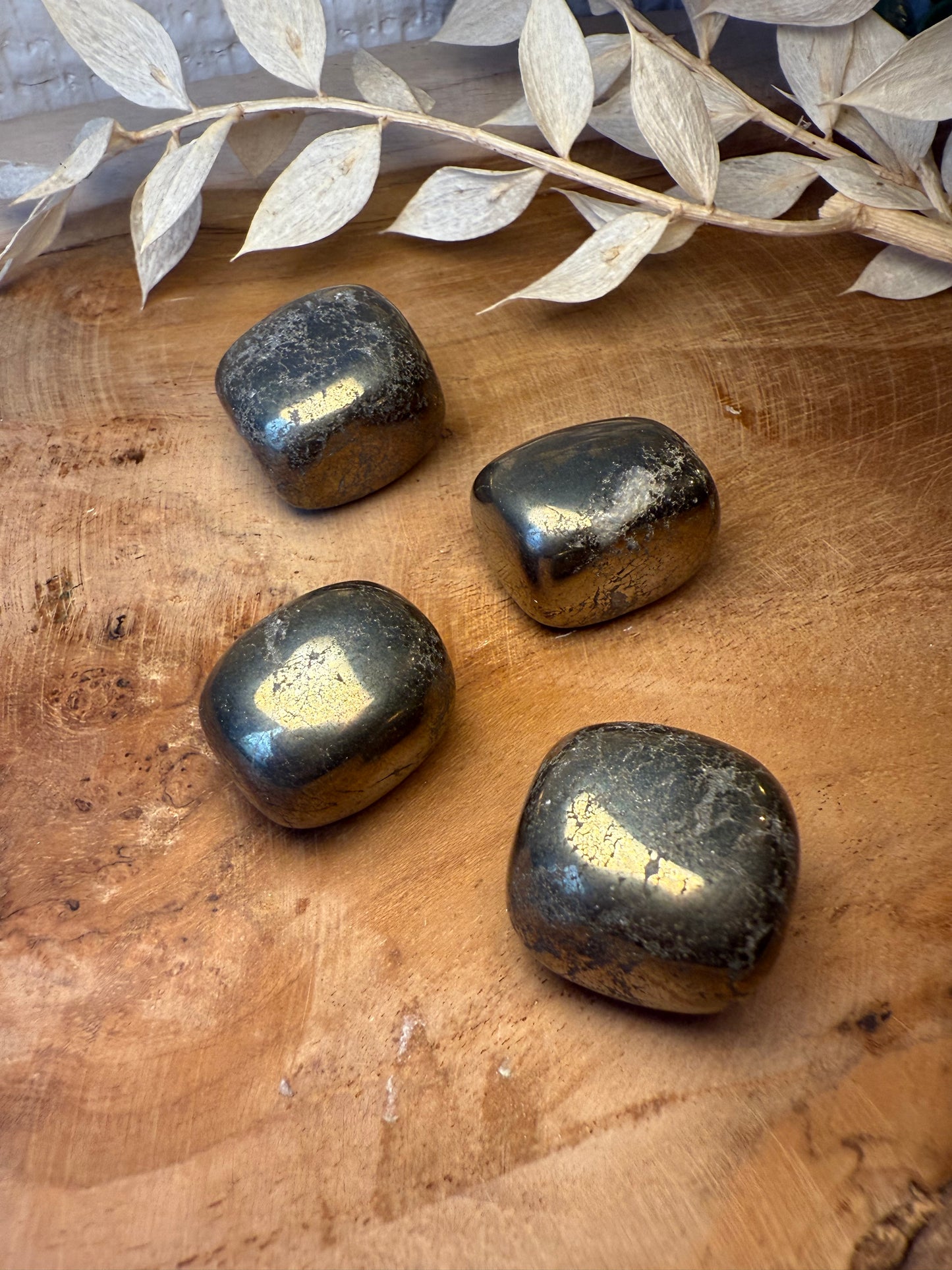 Pyrite - Pierre roulée (à l'unité)