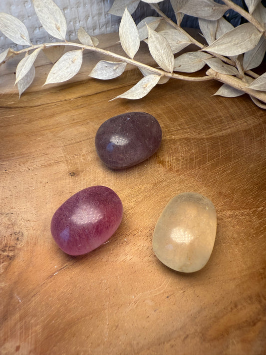 Fluorite - Pierre roulée (à l'unité)