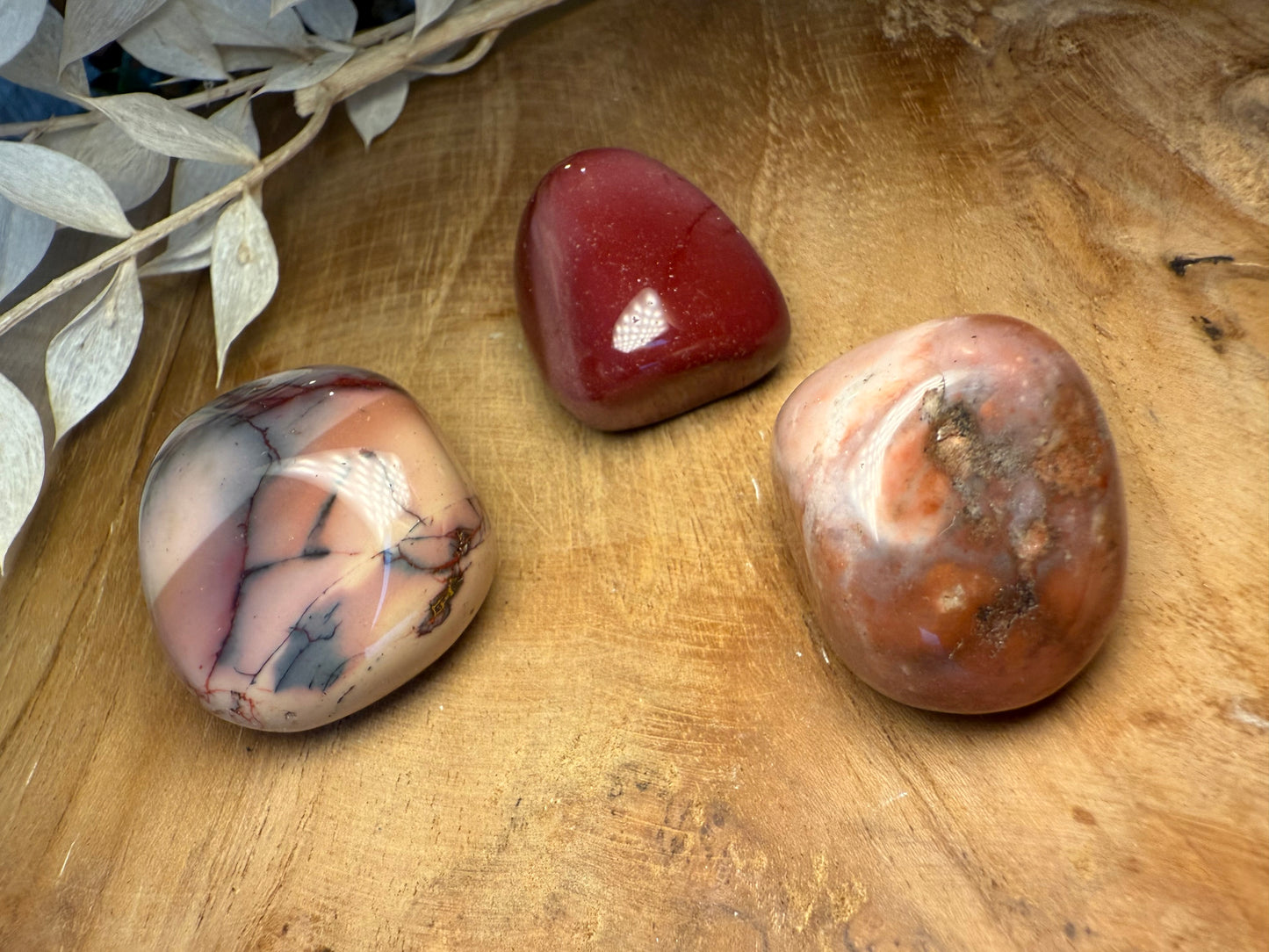 Jaspe Mookaïte - Pierre roulée (à l'unité)