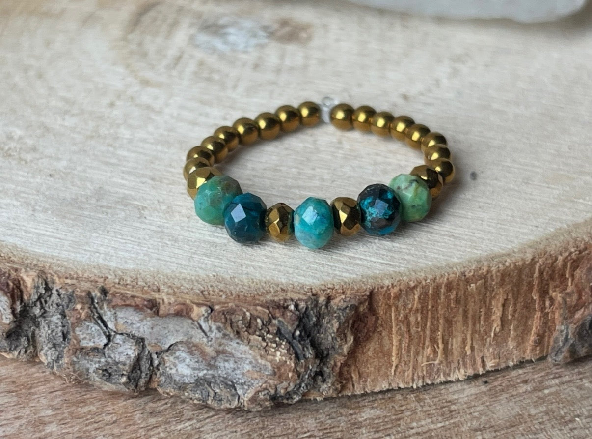 Bague en Perles - 6 pierres au choix