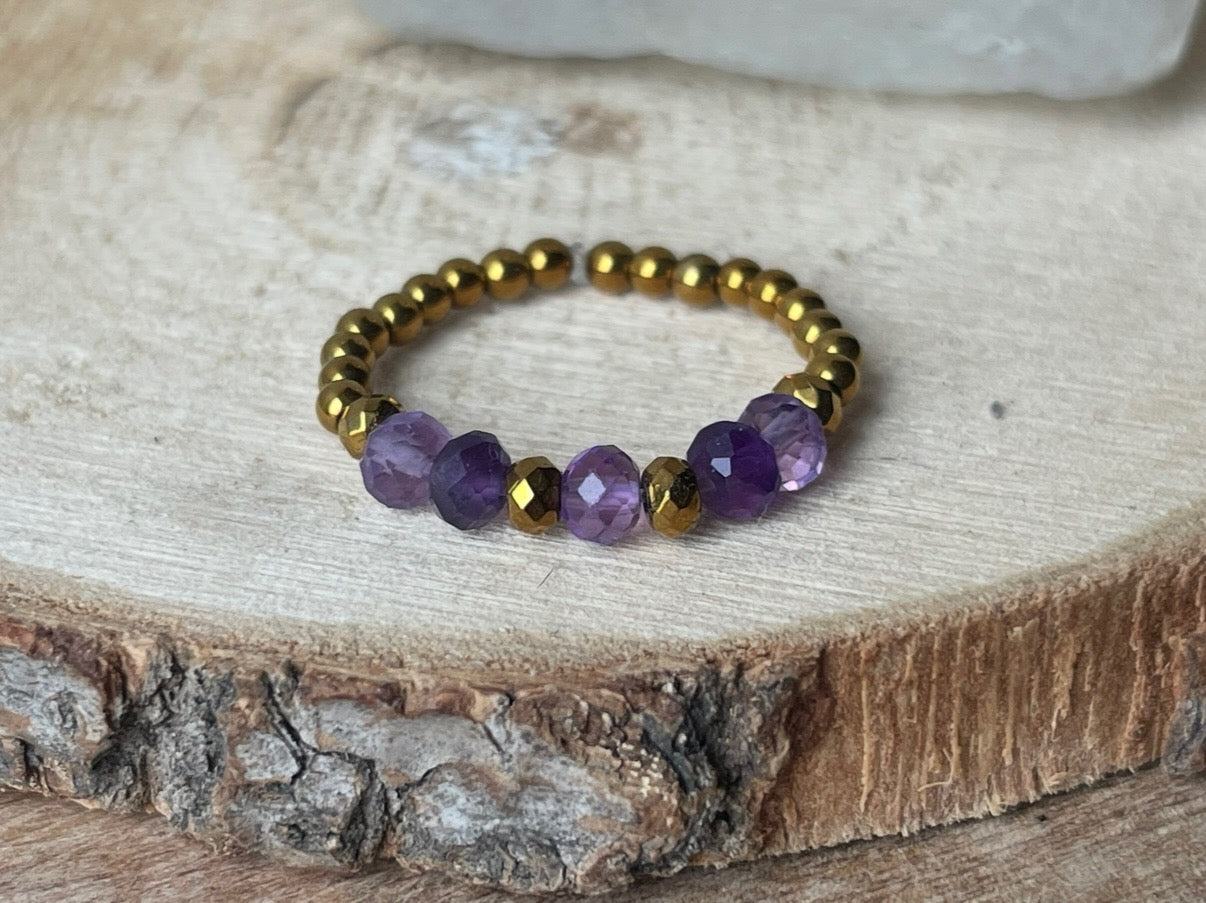 Bague en Perles - 6 pierres au choix