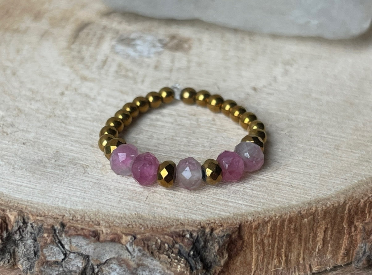 Bague en Perles - 6 pierres au choix