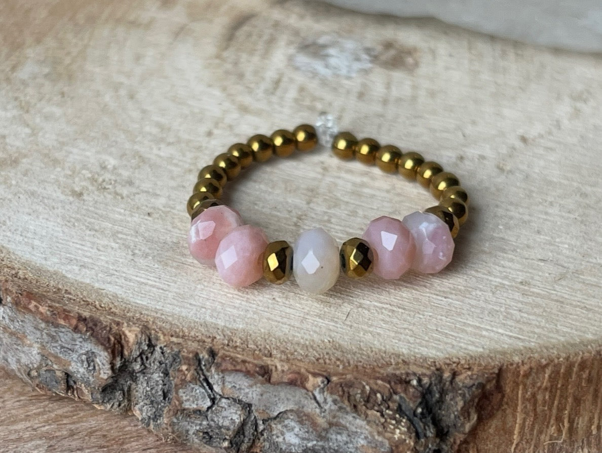 Bague en Perles - 6 pierres au choix