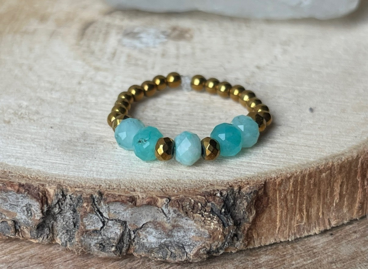 Bague en Perles - 6 pierres au choix