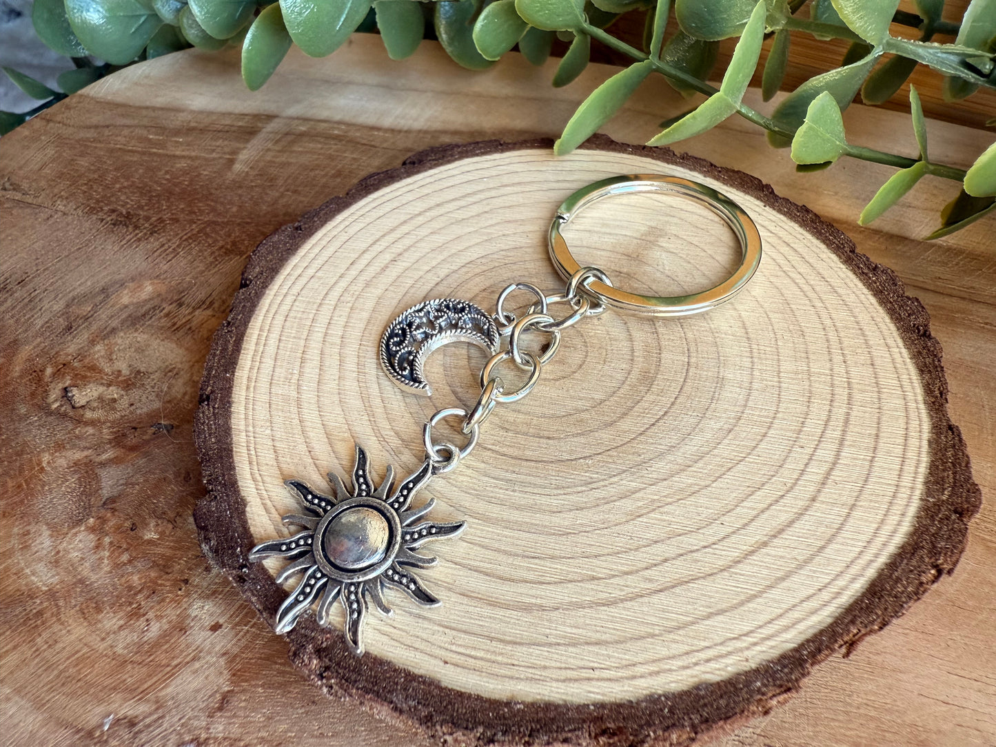 Porte-clefs - Lune & Soleil