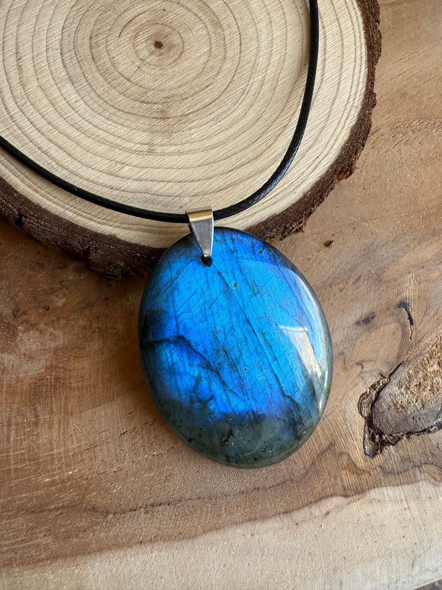 Pendentif en Labradorite bleue - Pièce unique