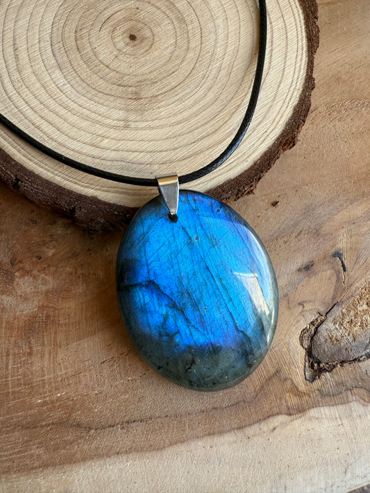 Pendentif en Labradorite bleue - Pièce unique