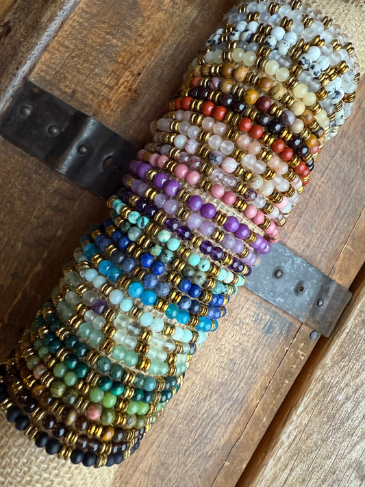 Bracelets fins - 36 Pierres au choix