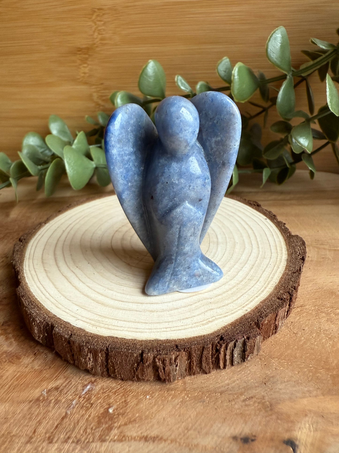 Anges en Aventurine Bleue
